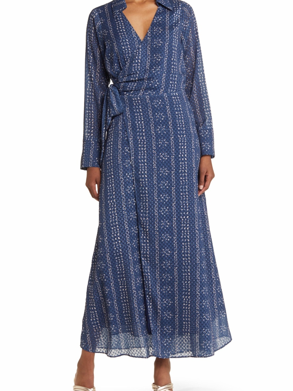 Anthropologie BTFL-Life Katrina Long Sleeve Wrap Dress | Size M